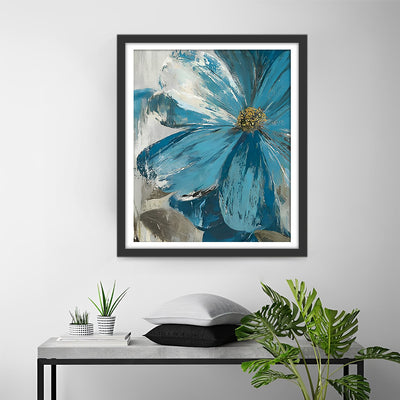 Une Marguerite Bleu Glace Broderie Diamant