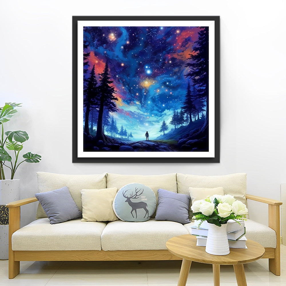 Vaste Ciel Étoile Broderie Diamant