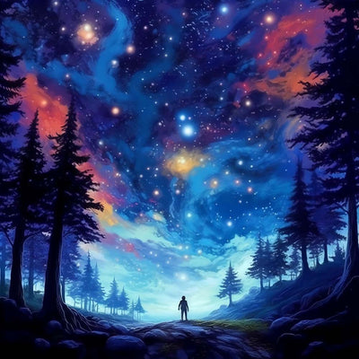Vaste Ciel Étoile Broderie Diamant