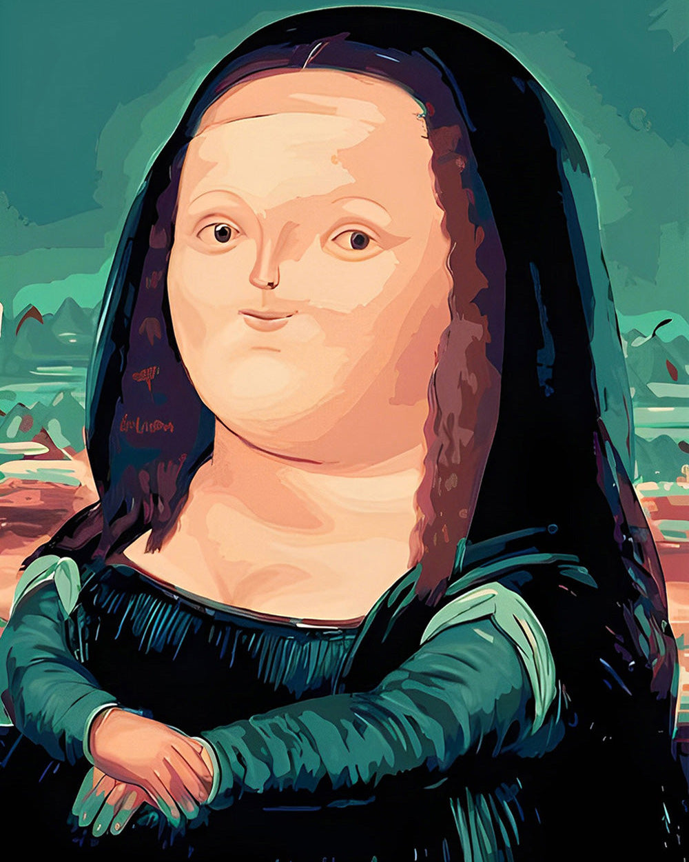 Version Q de Mona Lisa Broderie Diamant