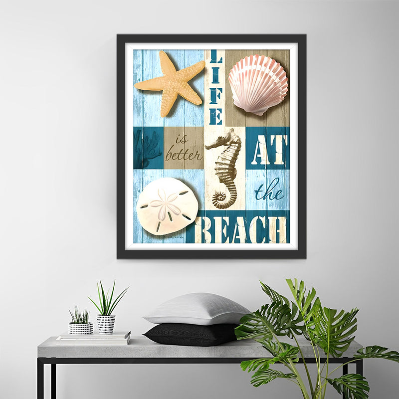 Vie à la Plage Broderie Diamant