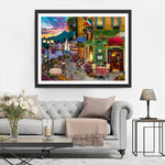 Ville Europeenne au Crepuscule Broderie Diamant