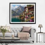 Villes entre les Montagnes et la Mer Broderie Diamant