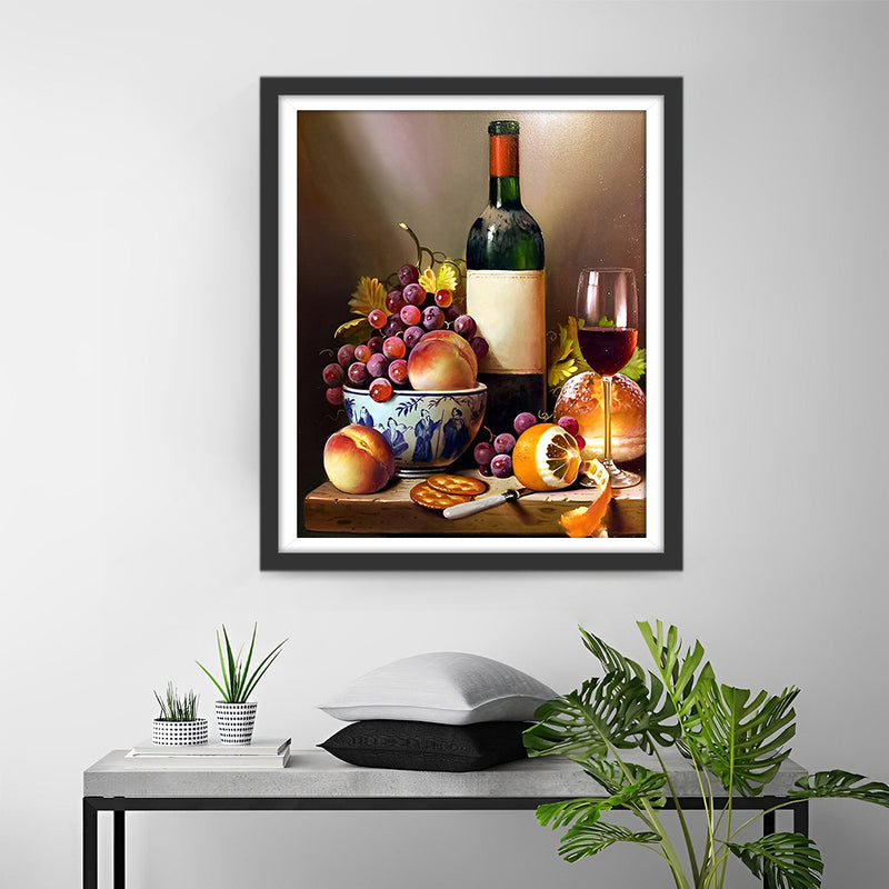 Vin et Fruits Classiques Broderie Diamant