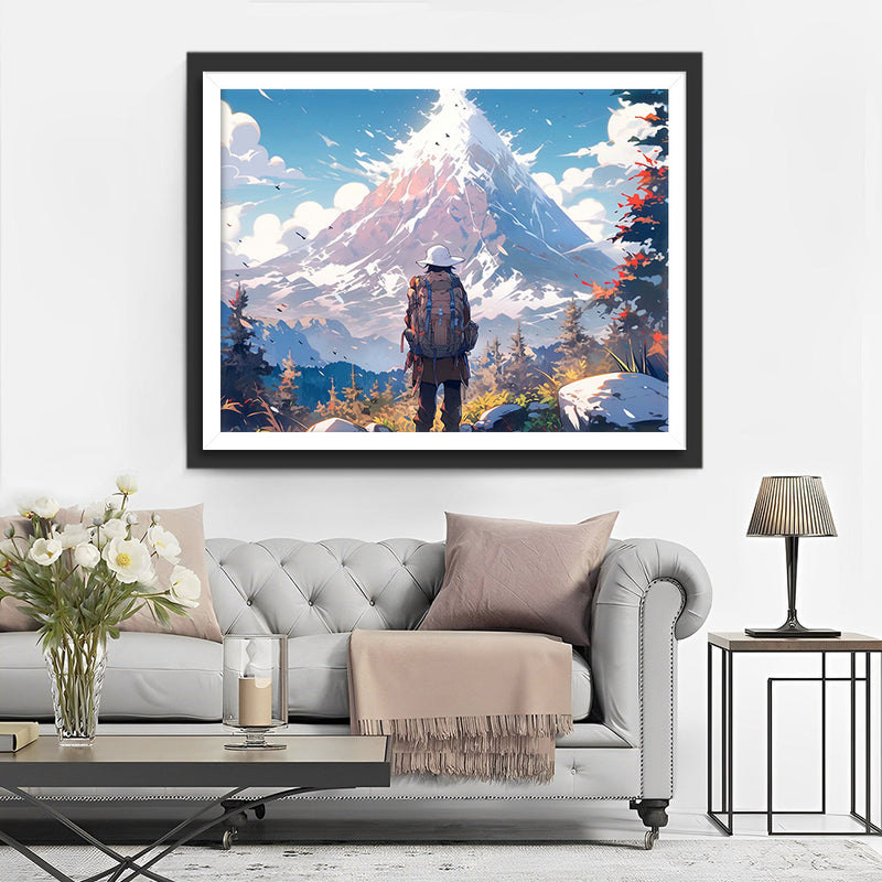 Voyageur Alpin Broderie Diamant
