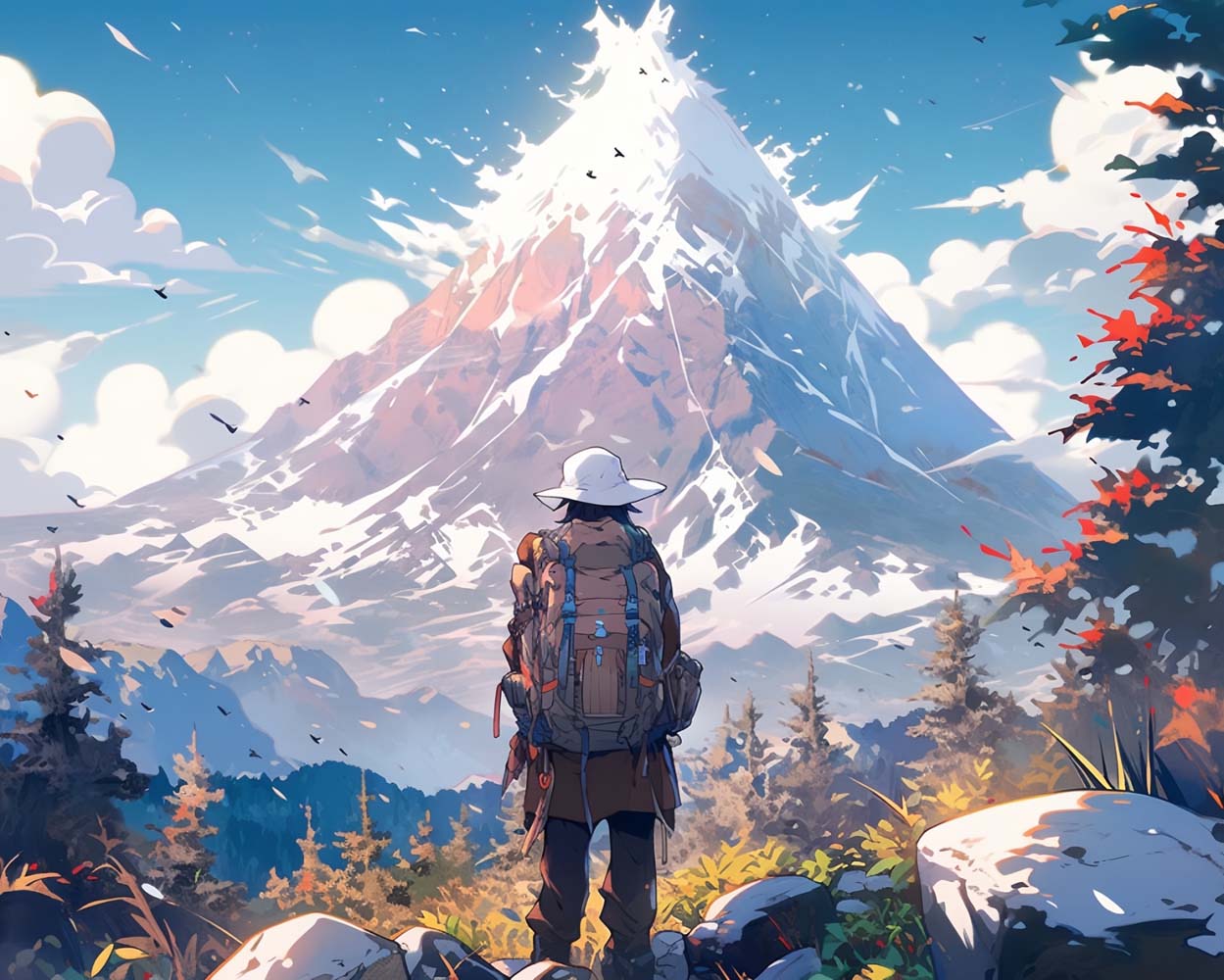 Voyageur Alpin Broderie Diamant