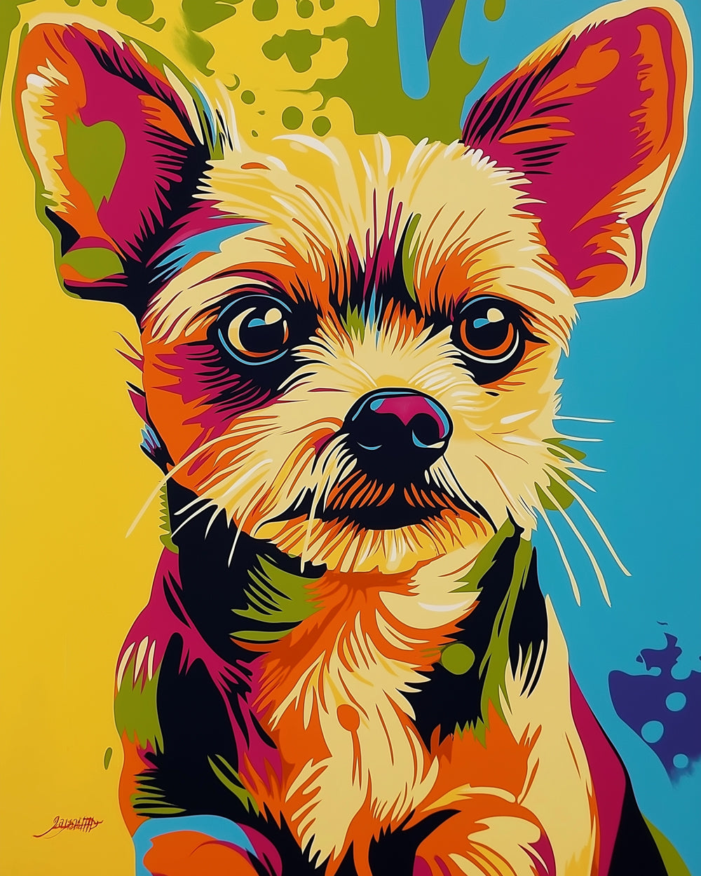Yorkshire Terrier Broderie Diamant