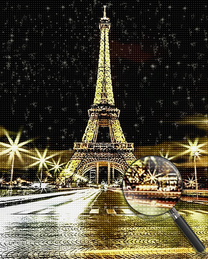 Champ-de-Mars et Tour Eiffel Broderie Diamant