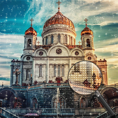 Cathédrale du Christ-Sauveur de Moscou Broderie Diamant