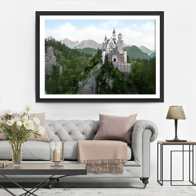 Château de Neuschwanstein à Munich Broderie Diamant