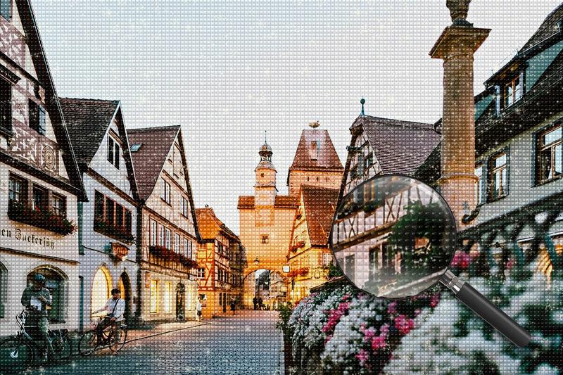 Rothenburg de Bavière Broderie Diamant