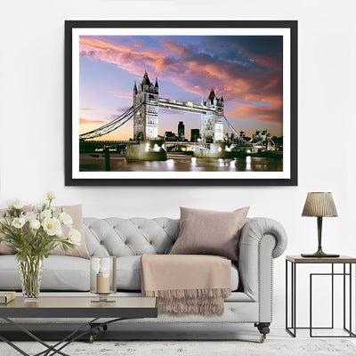 Le Tower Bridge de Nuit Broderie Diamant