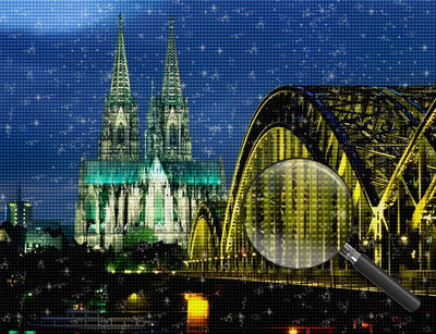 Belle Cathédrale de Cologne Broderie Diamant