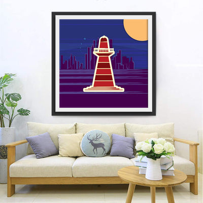 Phare Cartoon Broderie Diamant