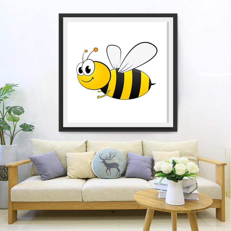 Petite Abeille en Dessin Animé Broderie Diamant