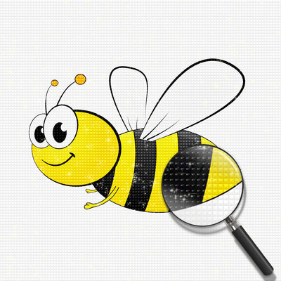 Petite Abeille en Dessin Animé Broderie Diamant