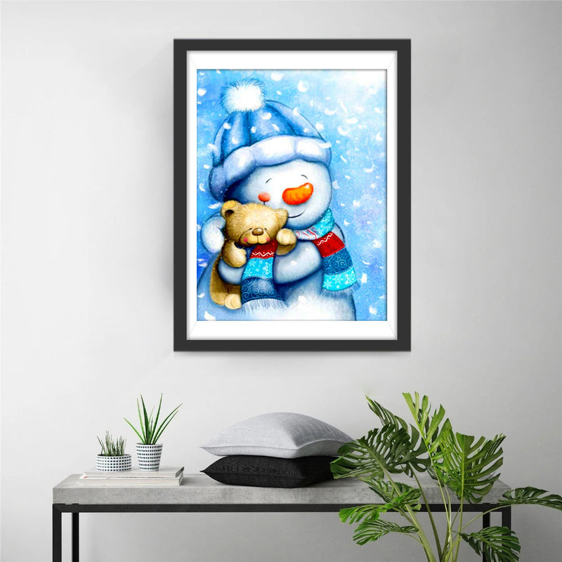 Mignon Bonhomme de Neige et Poupée d&