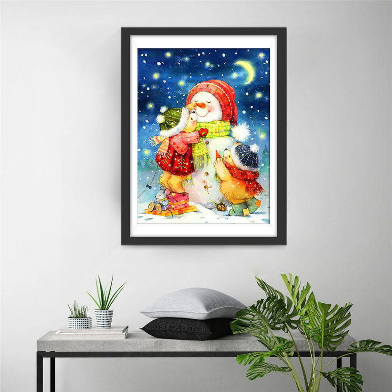 Bonhomme de Neige et Petites Poupées d&