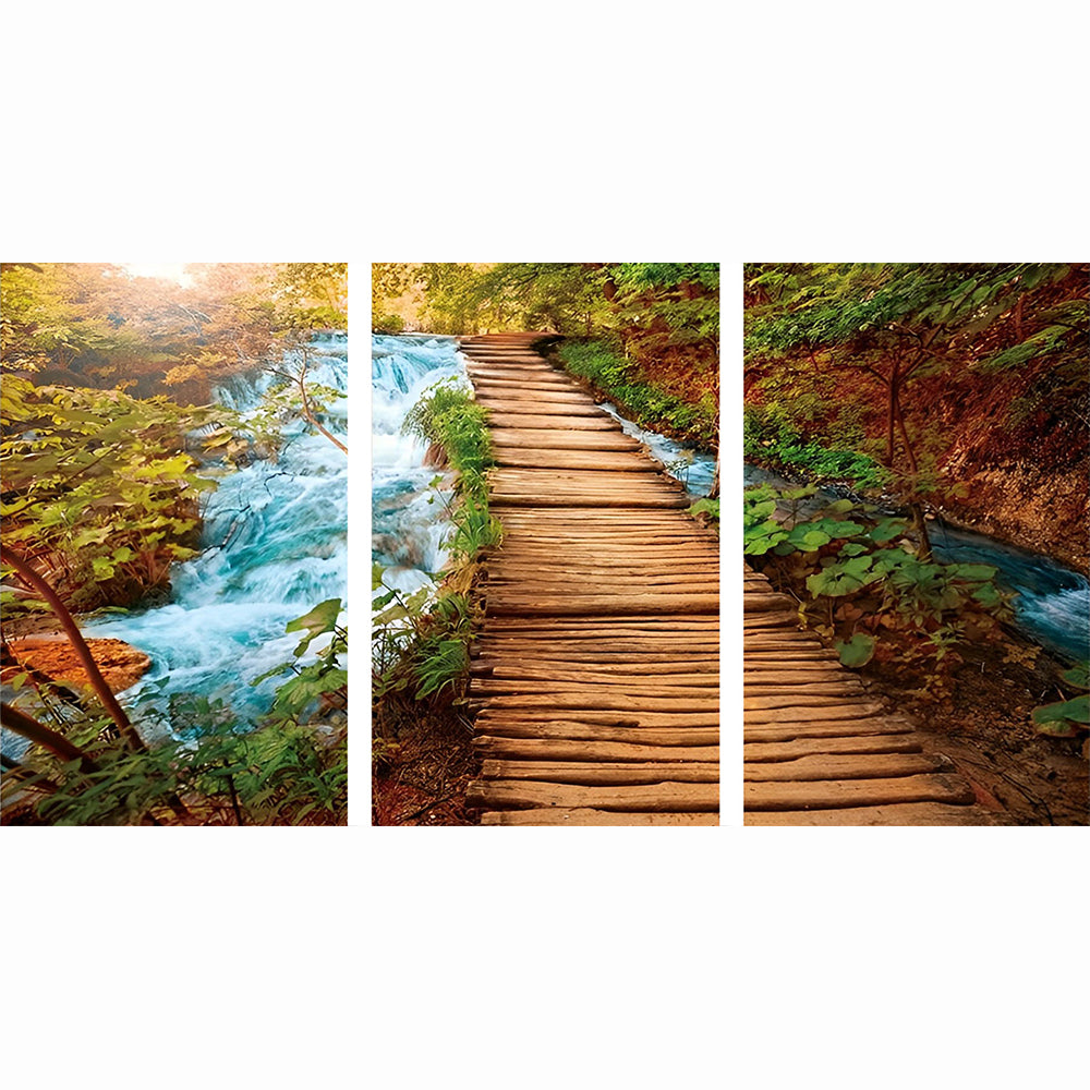 Pont en Bois 3 Partie Broderie Diamant