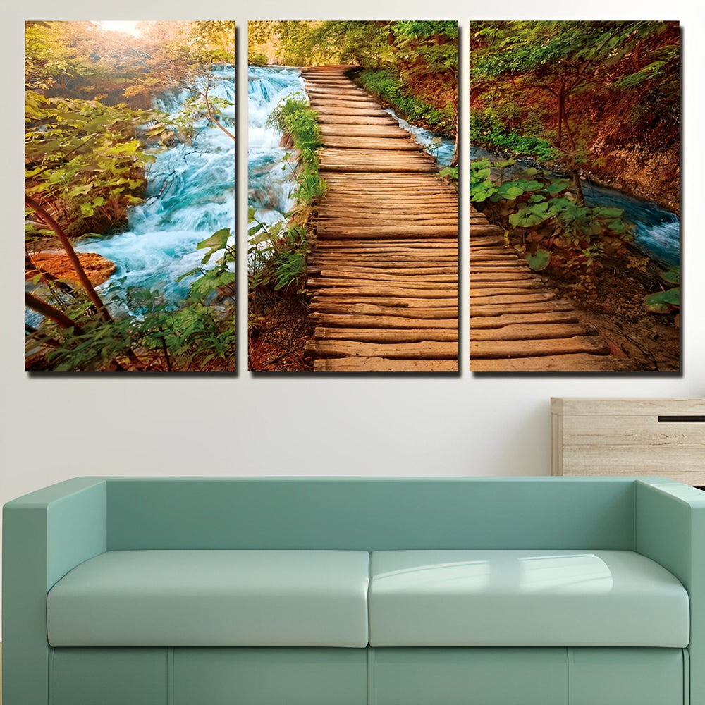 Pont en Bois 3 Partie Broderie Diamant