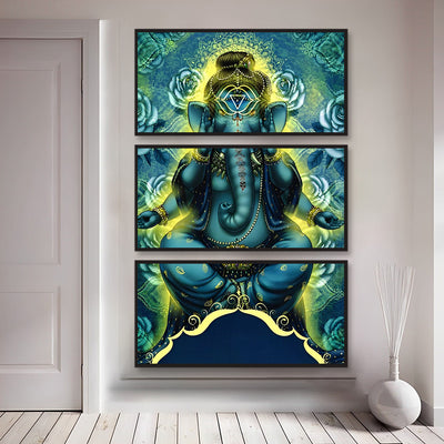 Ganesh dans l'Hindouisme 3 Partie Broderie Diamant