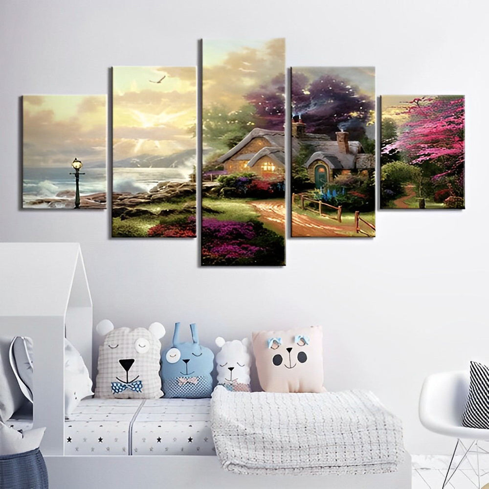 Cabane de Plage 5 Partie Broderie Diamant