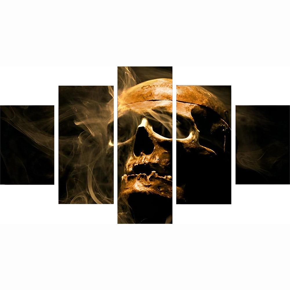 Squelette et Sable Doré 5 Parties Broderie Diamant