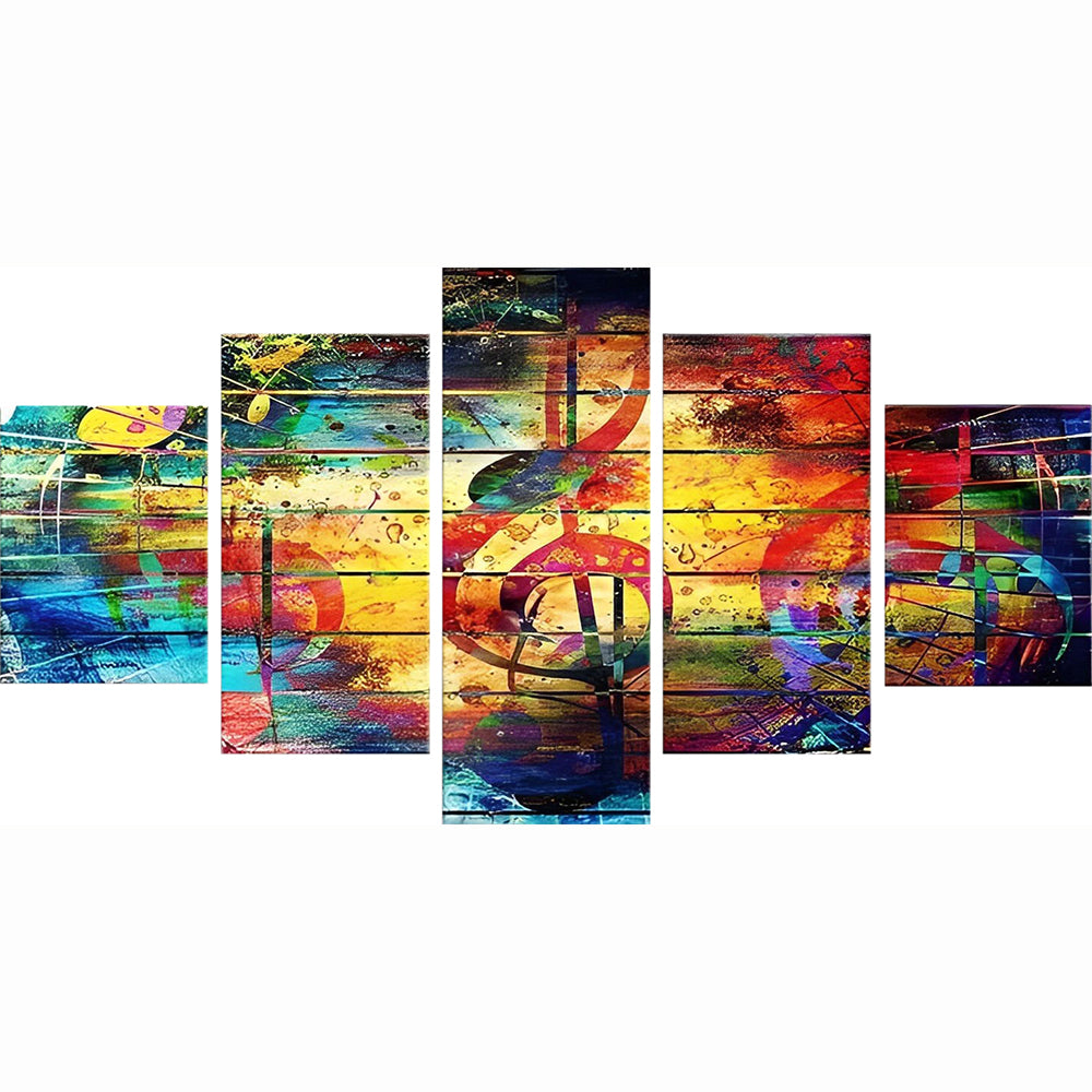 Clef de Sol 5 Partie Broderie Diamant