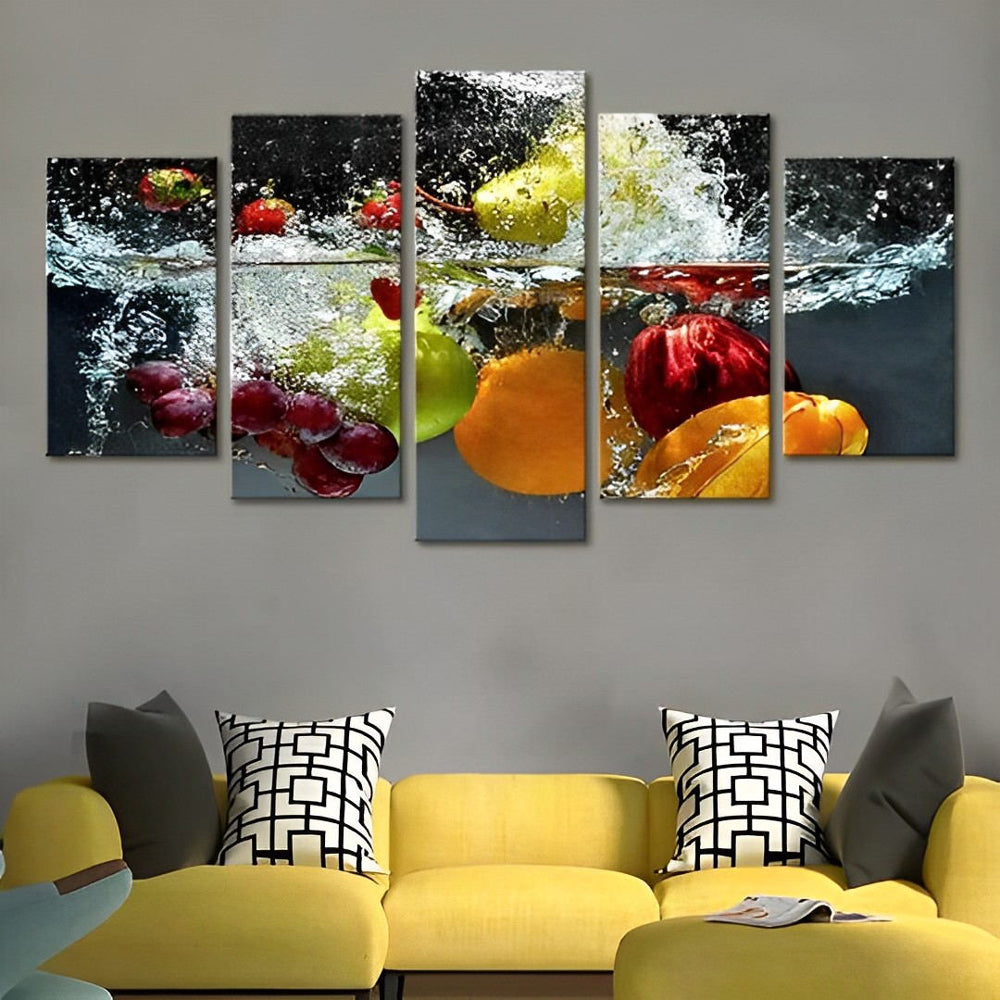 Fruits dans l'Eau 5 Partie Broderie Diamant