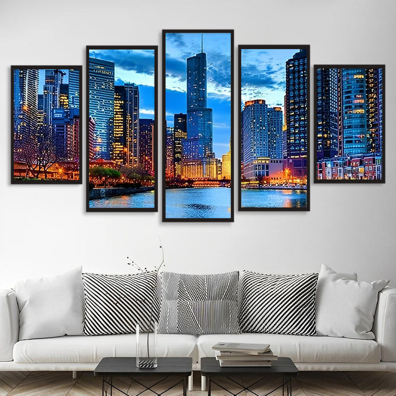 Chicago 5 Partie Broderie Diamant