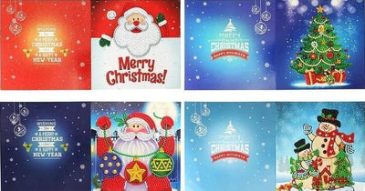 Cartes de Noël avec des Images | 4 Pièces