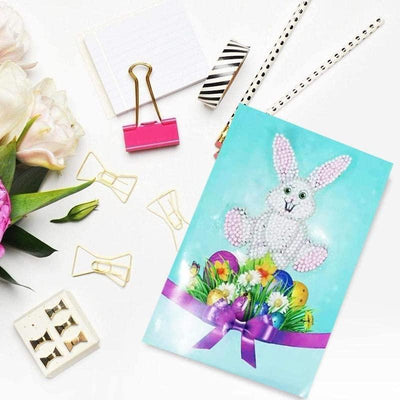 Carte de Lapins pour Pâques | 4 Pièces