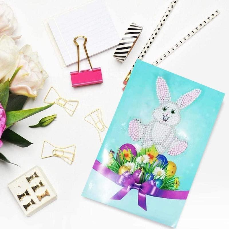 Carte de Lapins pour Pâques | 4 Pièces