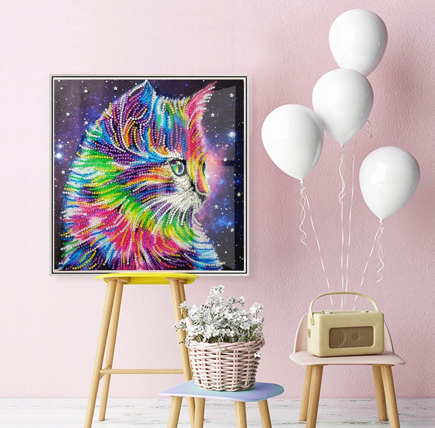 Forme Spéciale Chat Animal Broderie Diamant DPCATSQR002