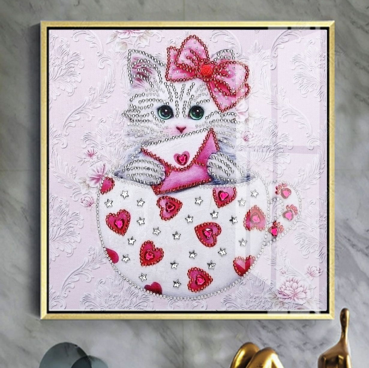 Forme Spéciale Chat Animal Broderie Diamant DPCATSQR003