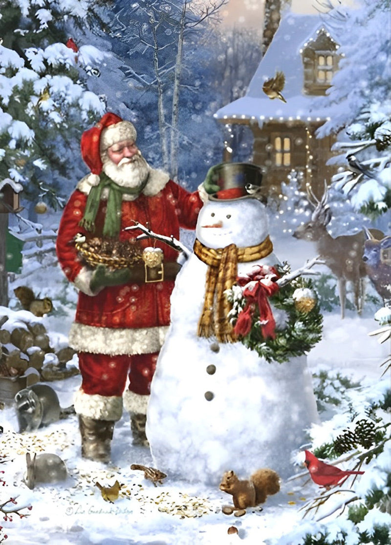 Noël Fête Broderie Diamant DPCHRH1260