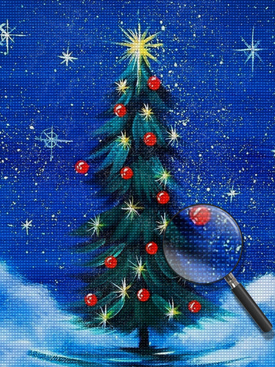 Un Joli Sapin de Noël Broderie Diamant