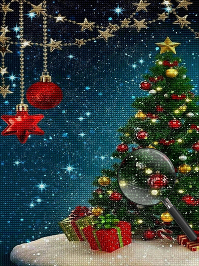 Petit Sapin de Noël Broderie Diamant