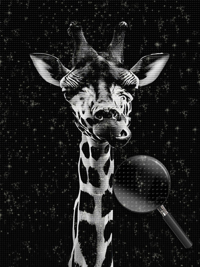 Girafe Haute Broderie Diamant