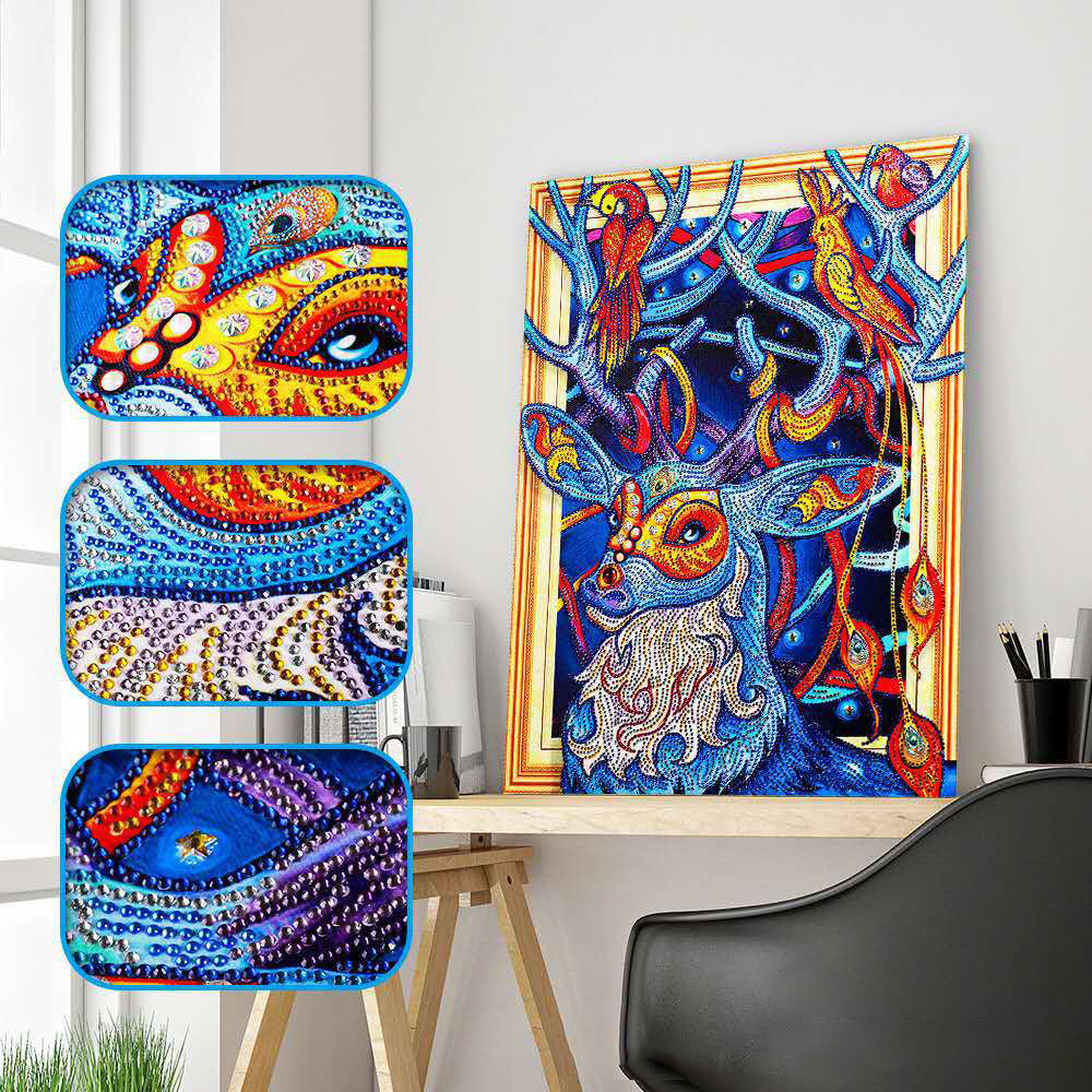 Forme Spéciale Cerf Animal Broderie Diamant DPDEERH001