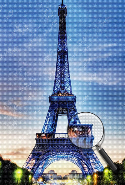 Eiffel dans la Nuit Broderie Diamant