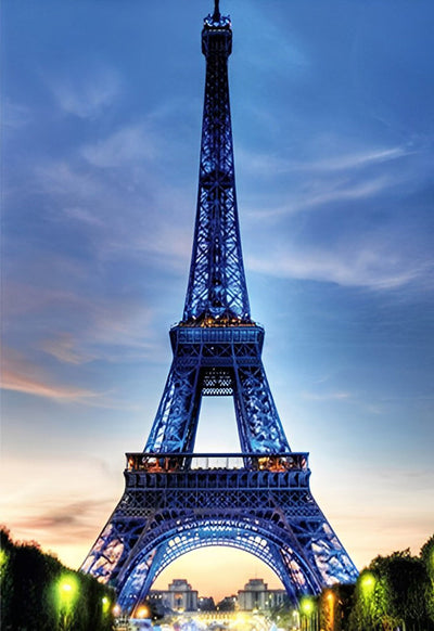 Eiffel Paysage Broderie Diamant DPEIFH18