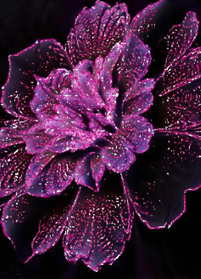 Fleur Plante Broderie Diamant DPFLOH1152