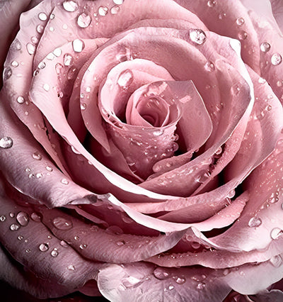 Rose Fleur Broderie Diamant DPFLOSQR189