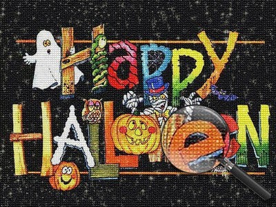 Joyeux Halloween Broderie Diamant