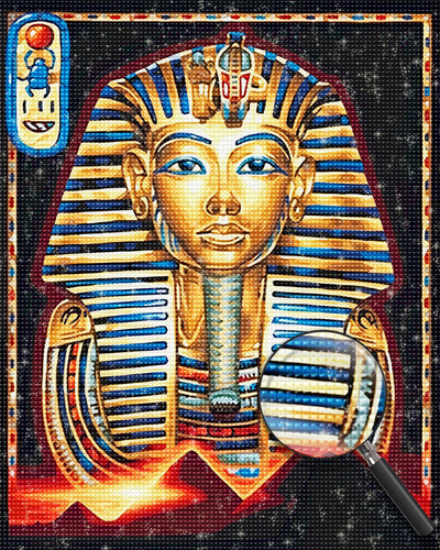 Pharaon Egyptien Broderie Diamant