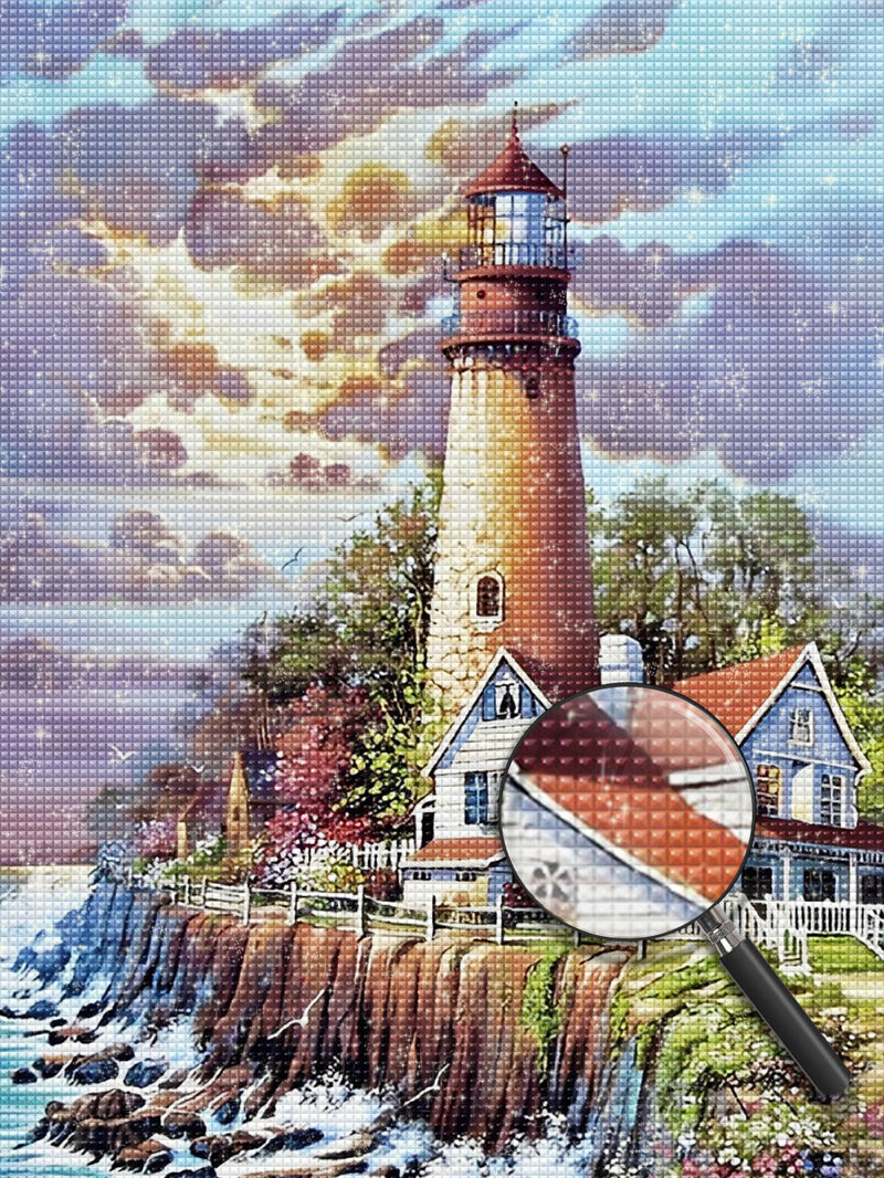 Le Phare et la Maison Broderie Diamant