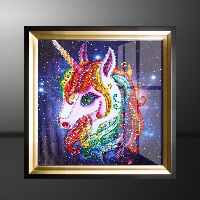 Forme Spéciale Licorne Animal Broderie Diamant DPUNICORNSQR001