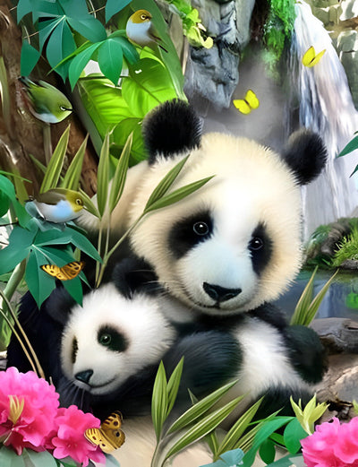 Panda Animal Broderie Diamant PANDANH2