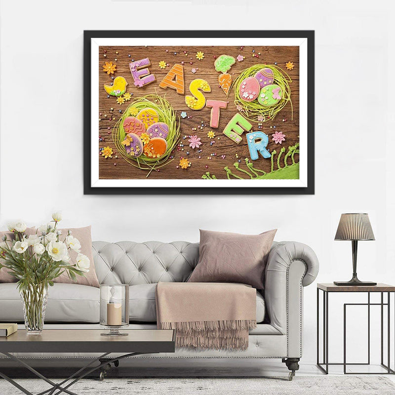 Panneau Décoratif de Pâques Broderie Diamant